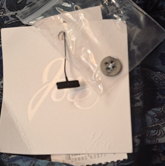 NWT Joie 100% Silk Blue Paisley Tunic Size L - Picture 8 of 8